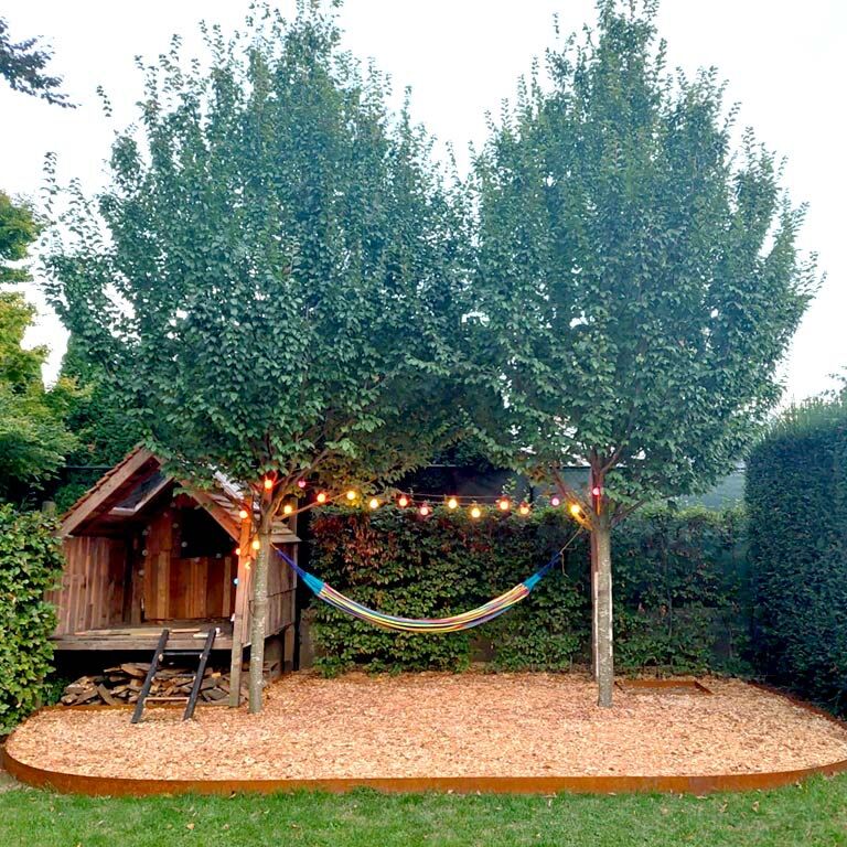 Separator de gazon din oțel corten - Drept - Înălțime 25 cm - 150 cm