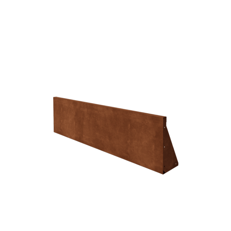 Zid de sprijin din oțel corten - Drept - 150 x 40 cm