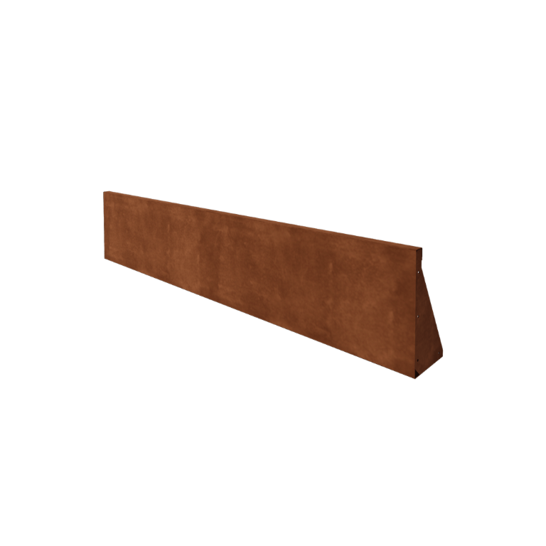 Zid de sprijin din oțel corten - Drept - 200 x 40 cm