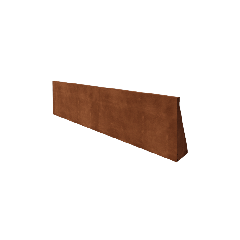 Zid de sprijin din oțel corten - Drept - 200 x 50 cm