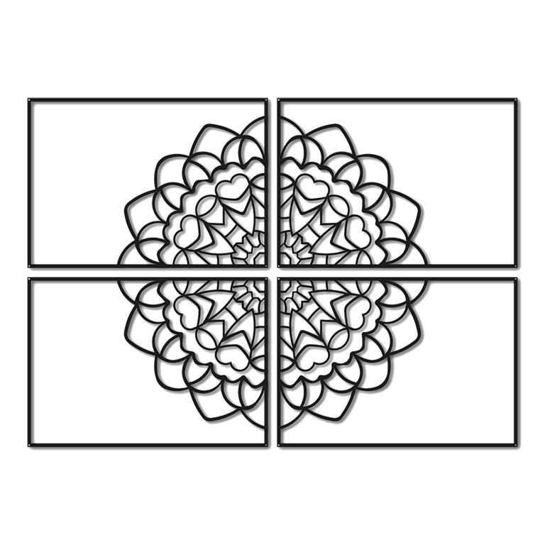 Decorațiune metalică de perete Mandala *OP=OP