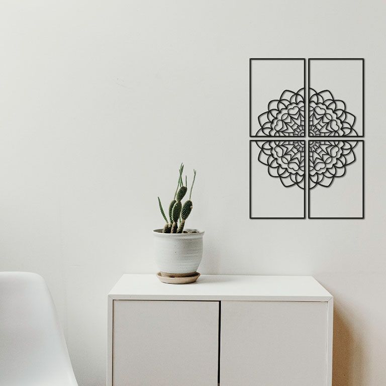 Decorațiune metalică de perete Mandala *OP=OP