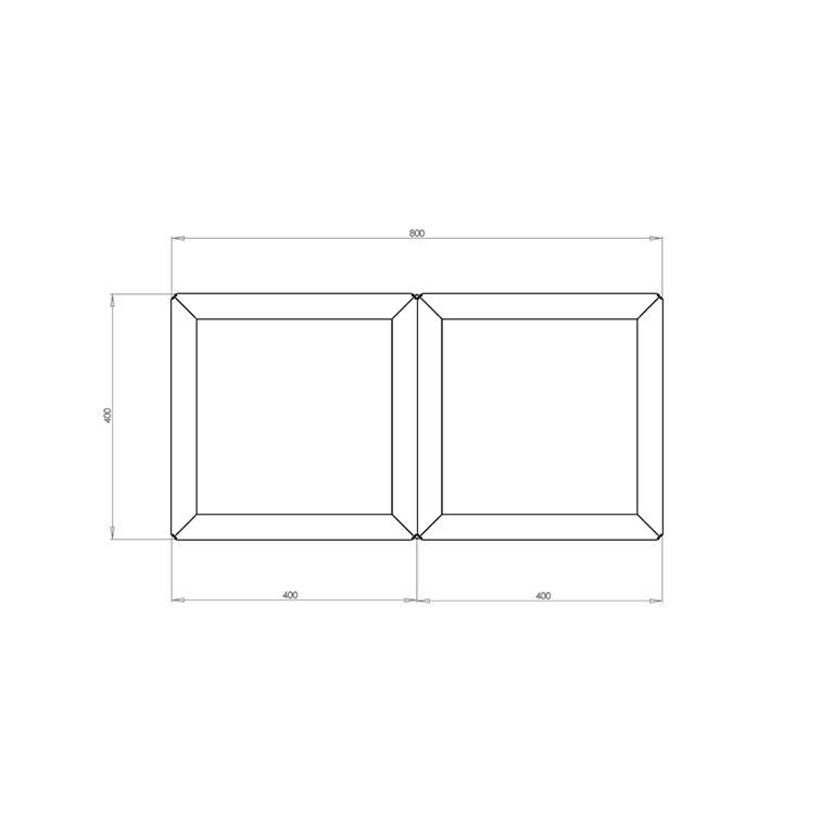 Jardinieră din oțel corten Miami special II 40