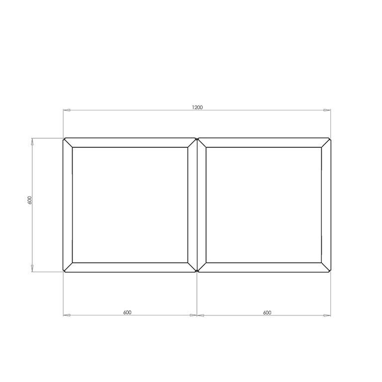 Jardinieră din oțel corten Miami special II 60