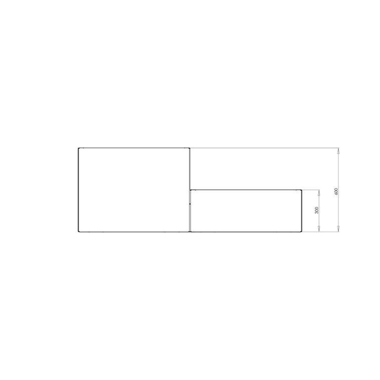 Jardinieră din oțel corten Miami special II 40