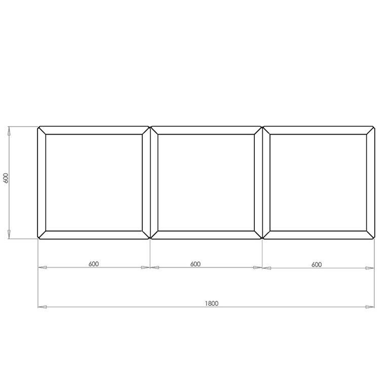 Jardinieră din oțel corten Miami special III 60