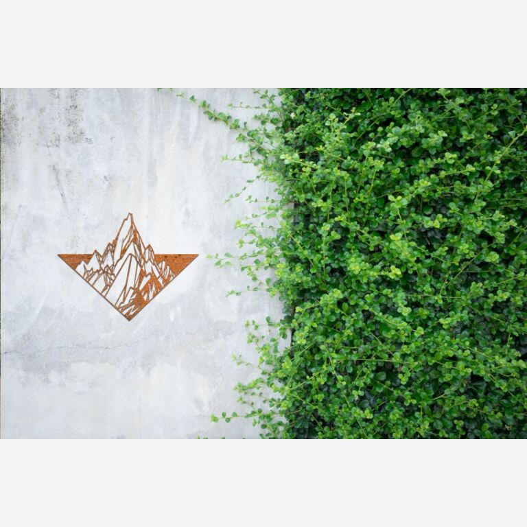 Decor de perete din oțel corten Munte