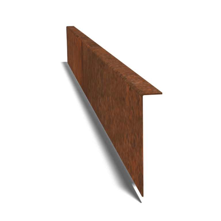 Separator de gazon din oțel corten în unghi 12 cm (lungime 240 cm)