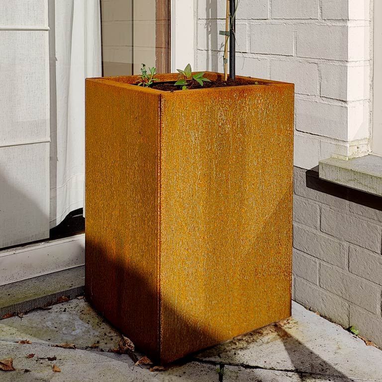 Jardinieră din oțel corten Texas 30 x 40 cm