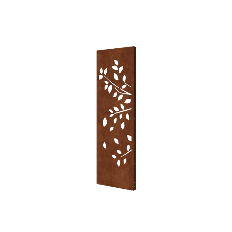 Panou decorativ din oțel corten - Copac - Partea 1 - 60 x 6 x 190 cm