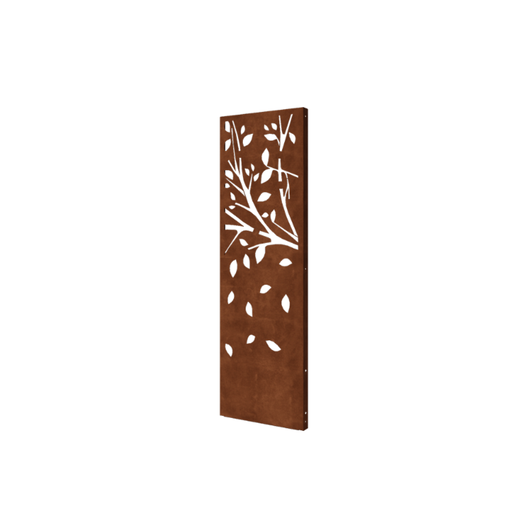 Panou de grădină din oțel corten copac partea 3 60 x 6 x 190 cm