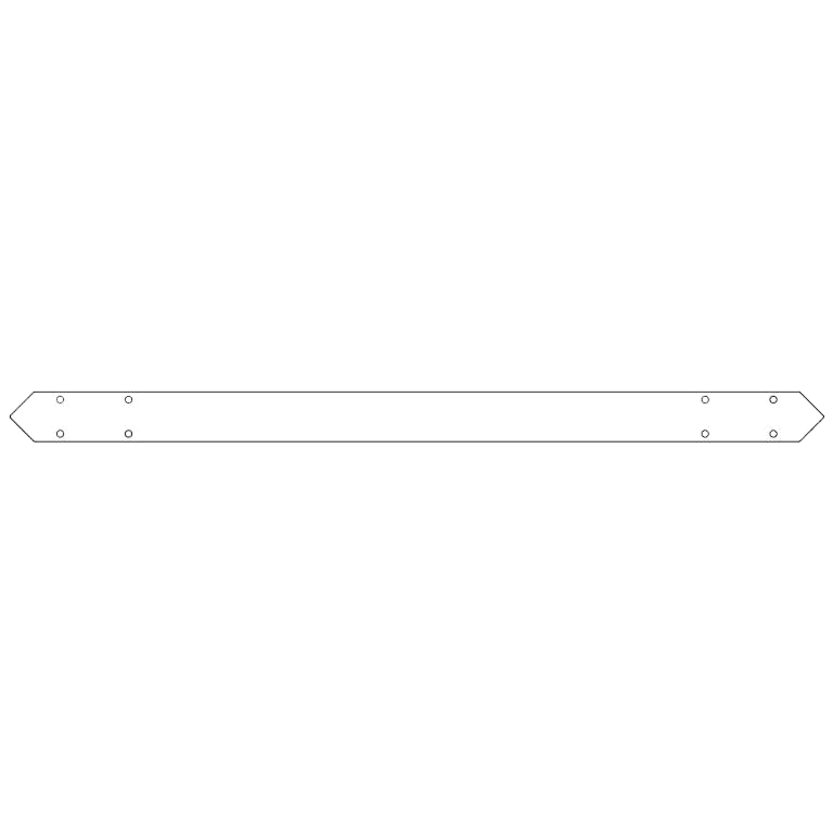 conector Placă de bază oțel galvanizat 120 cm