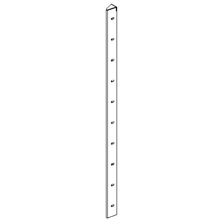 Piesă de colț oțel Corten 30° 100 cm