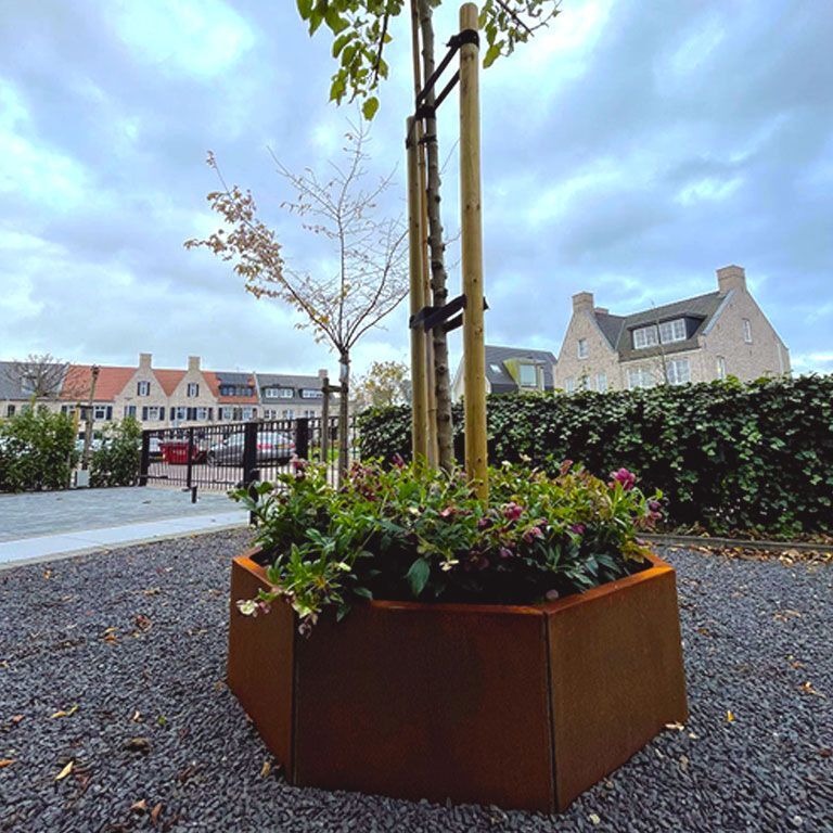 Jardinieră din oțel corten Denver 30