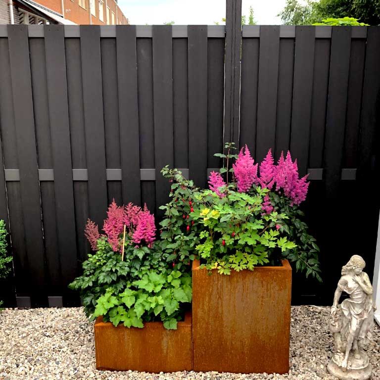 Jardinieră din oțel corten Miami special II 60