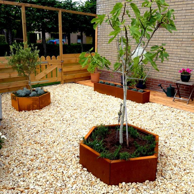 Jardinieră din oțel corten Denver 50