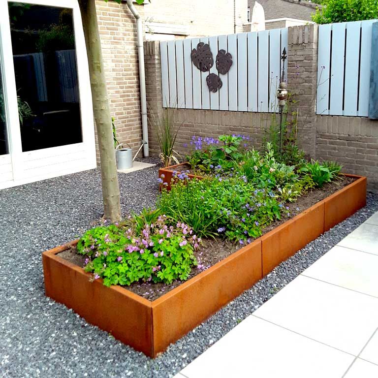 Jardinieră din oțel corten Kansas 100