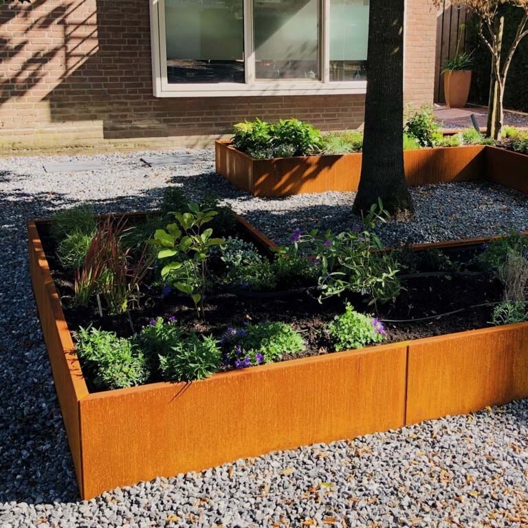 Jardinieră din oțel corten Kansas 120