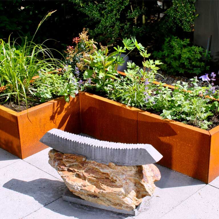 Jardinieră din oțel corten Kansas 50