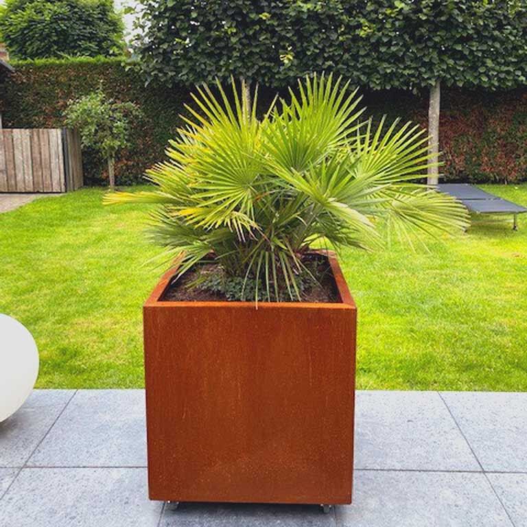 Jardinieră din oțel corten Miami 70 x 70 cm