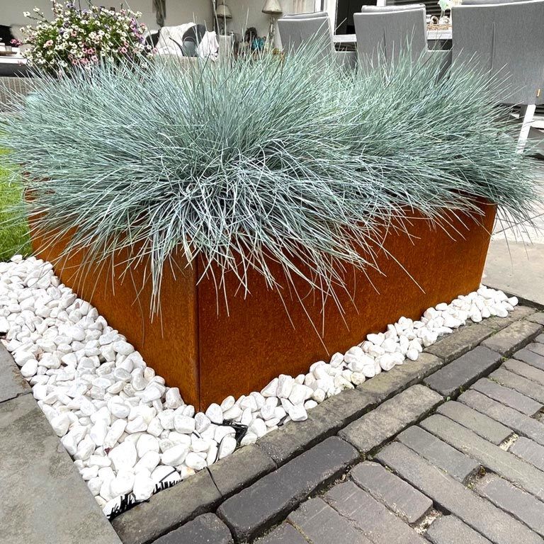 Jardinieră din oțel corten Miami 80 x 80 cm