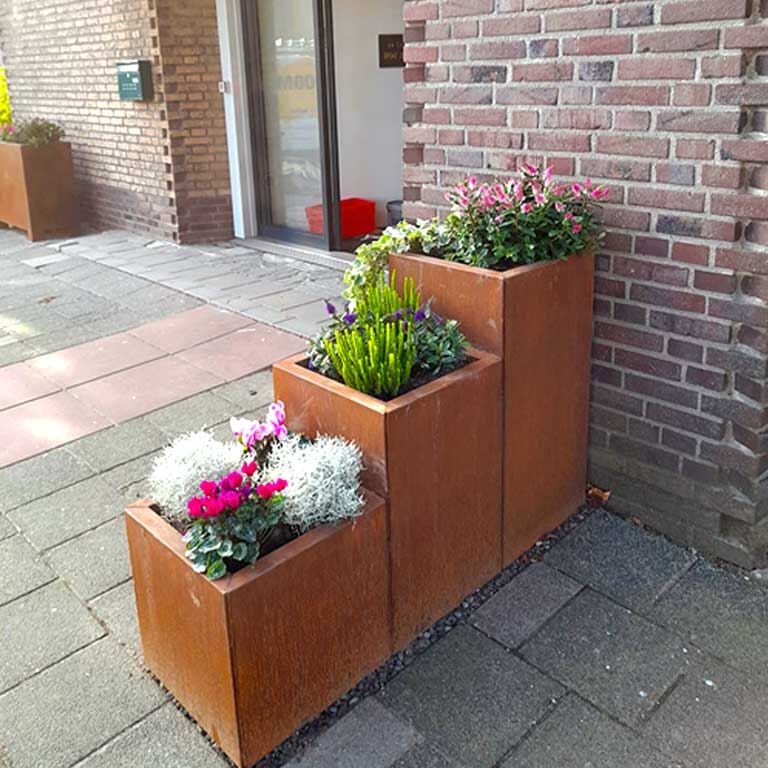 Jardinieră din oțel corten Miami special III 50