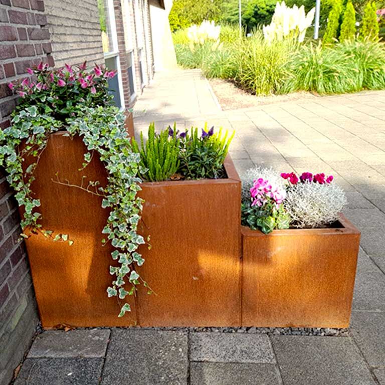 Jardinieră din oțel corten Miami special III 40