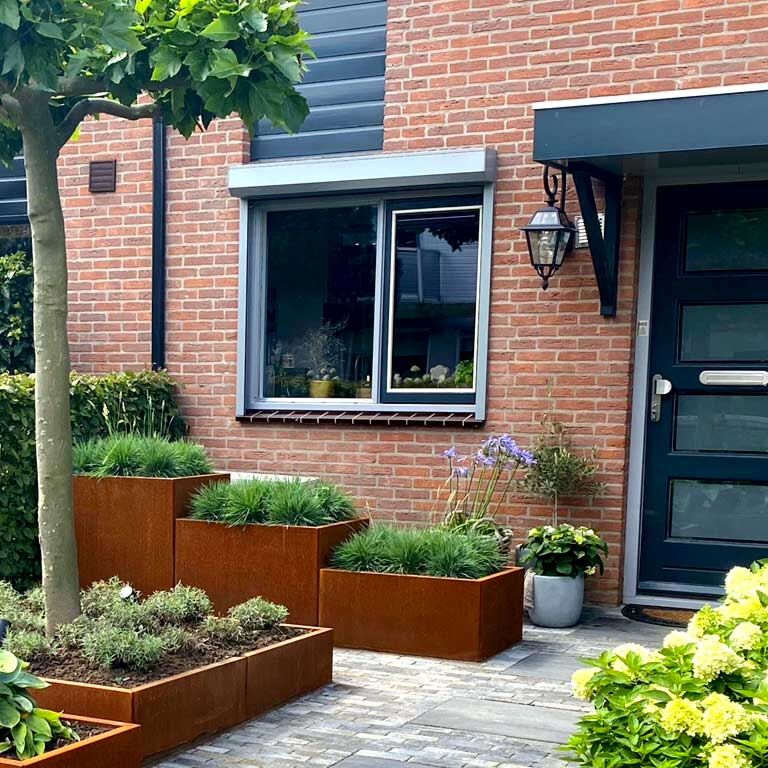 Jardinieră din oțel corten Miami special III 80