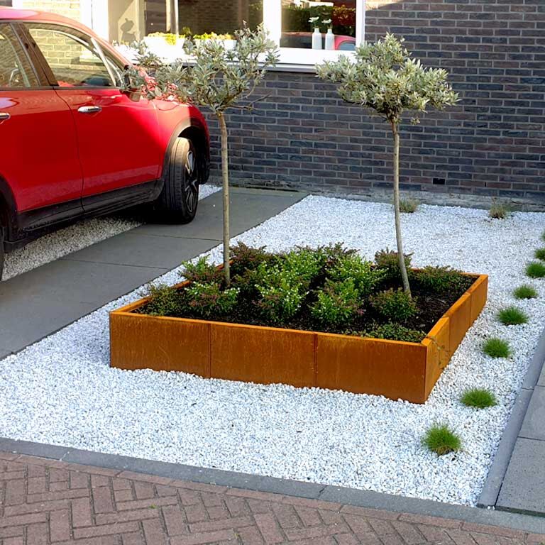 Jardinieră din oțel corten Miami xxl 150 x 150 cm