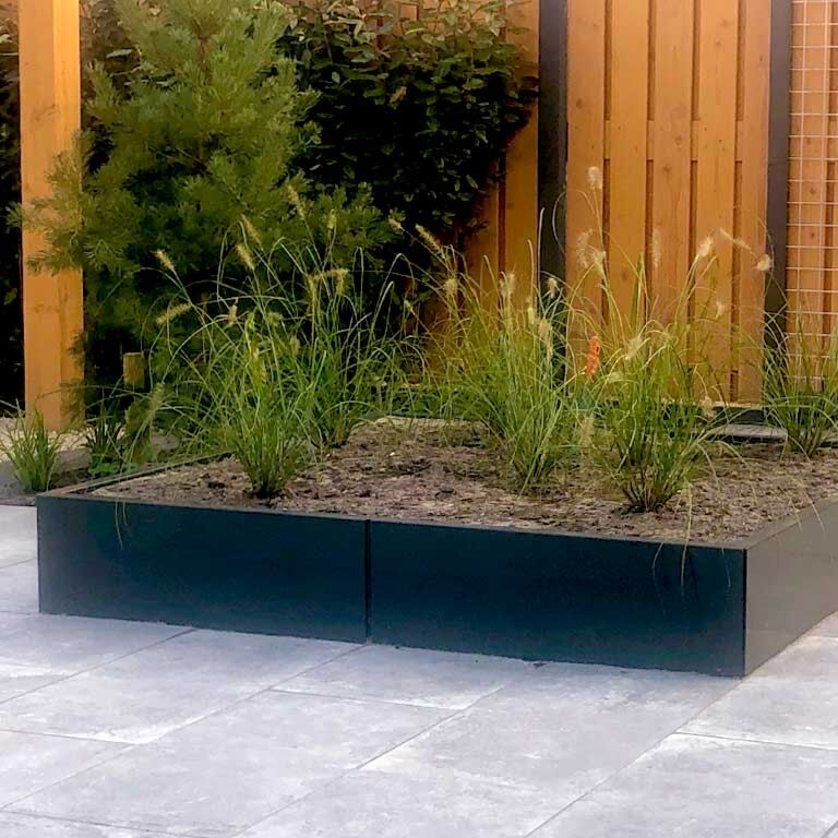 Jardinieră din oțel acoperit cu pulbere Miami xxl 160 x 160 cm