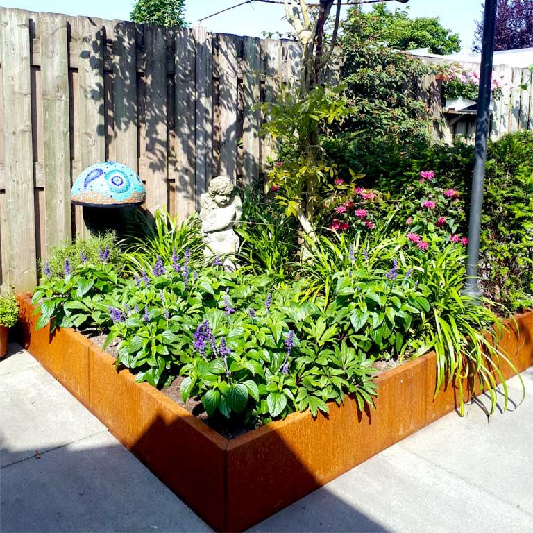 Jardinieră din oțel corten Miami xxl 180 x 180 cm