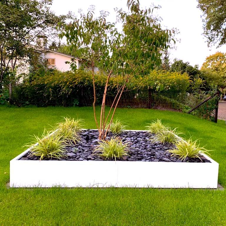 Jardinieră din oțel acoperit cu pulbere Miami xxl 240 x 240 cm