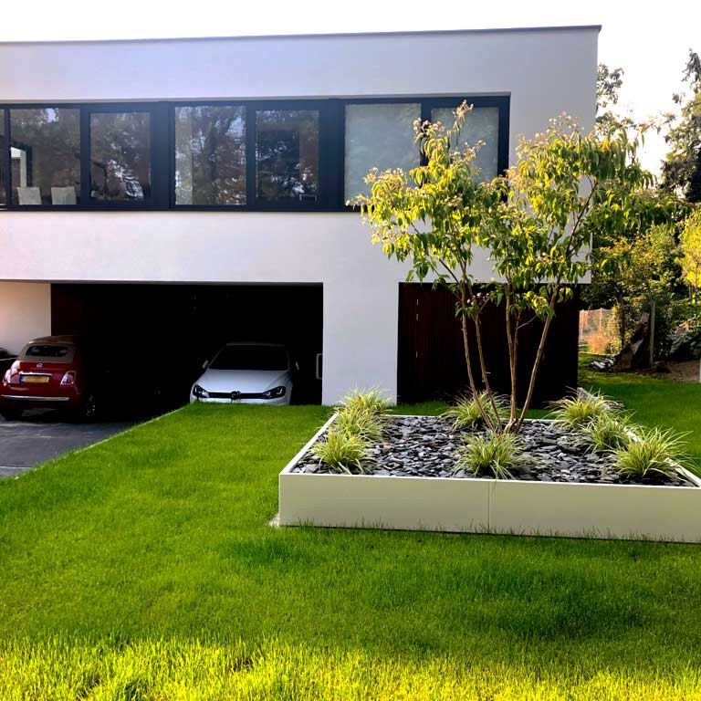 Jardinieră din oțel acoperit cu pulbere Miami xxl 300 x 300 cm