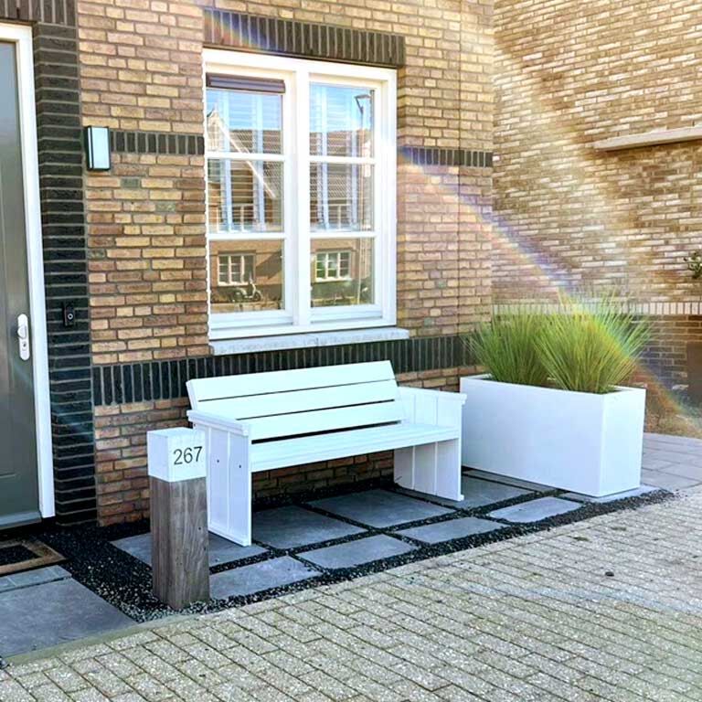 Jardinieră din oțel acoperit cu pulbere Texas 30 x 80 cm