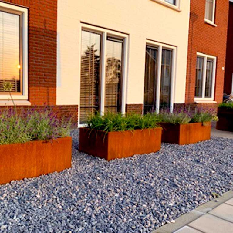 Jardinieră din oțel corten Texas 60 x 120 cm