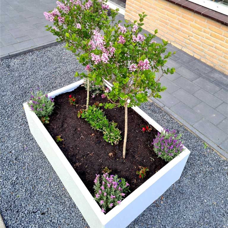 Jardinieră din oțel acoperit cu pulbere Texas 80 x 100 cm