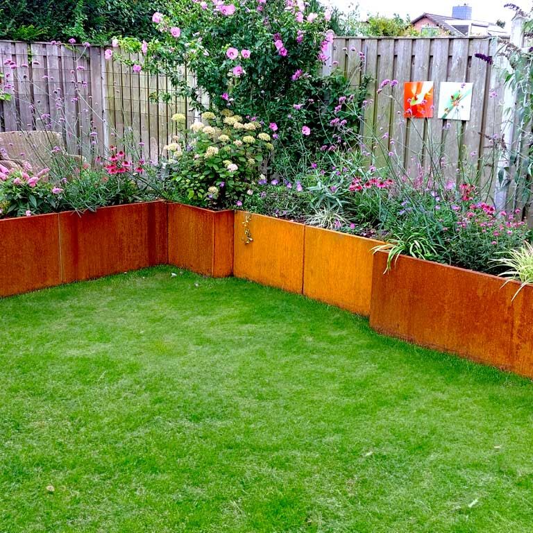 Jardinieră din oțel corten Texas xxl 200 x 60 cm