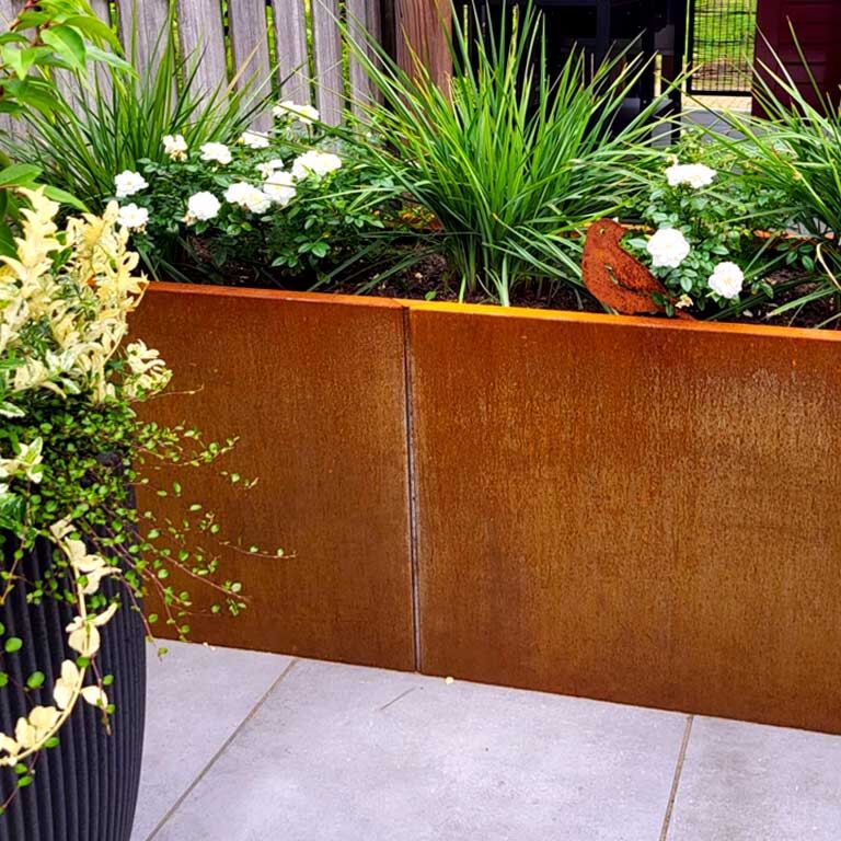 Jardinieră din oțel corten Texas xxl 160 x 60 cm