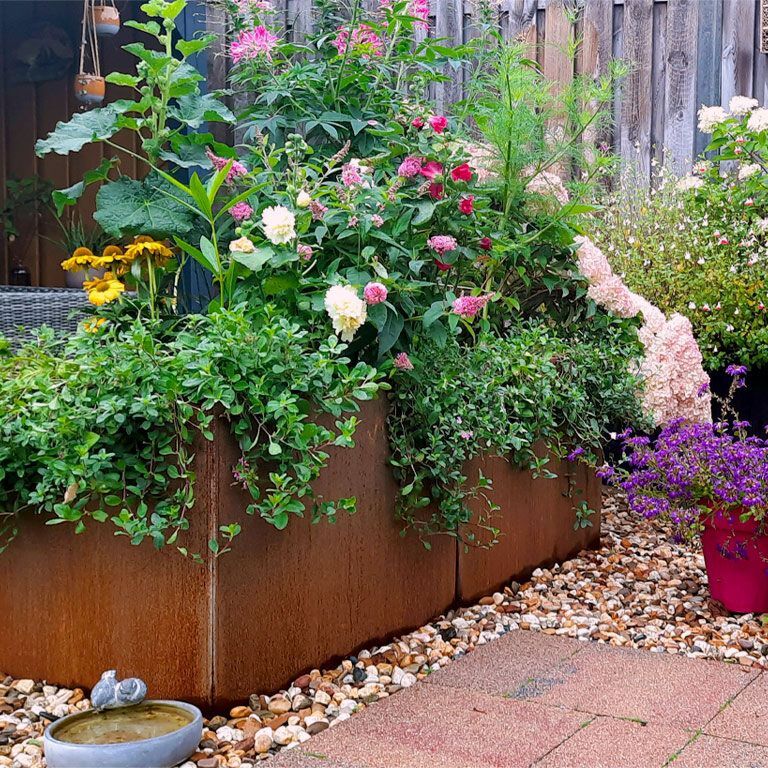 Jardinieră din oțel corten Texas xxl 160 x 80 cm