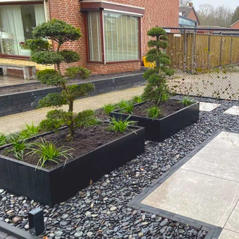 Jardinieră din oțel acoperit cu pulbere Texas xxl 160 x 100 cm