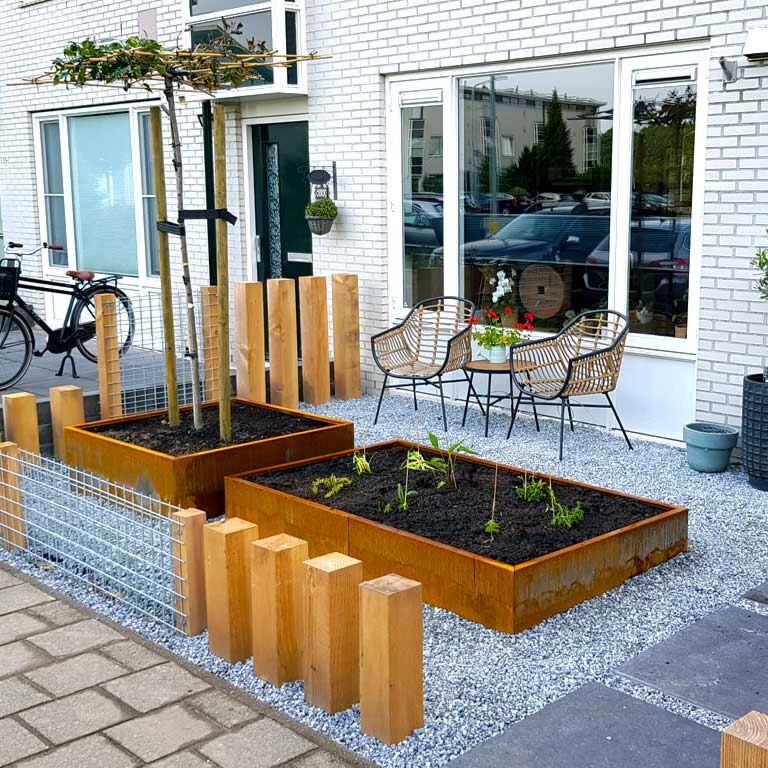 Jardinieră din oțel corten Texas xxl 200 x 120 cm