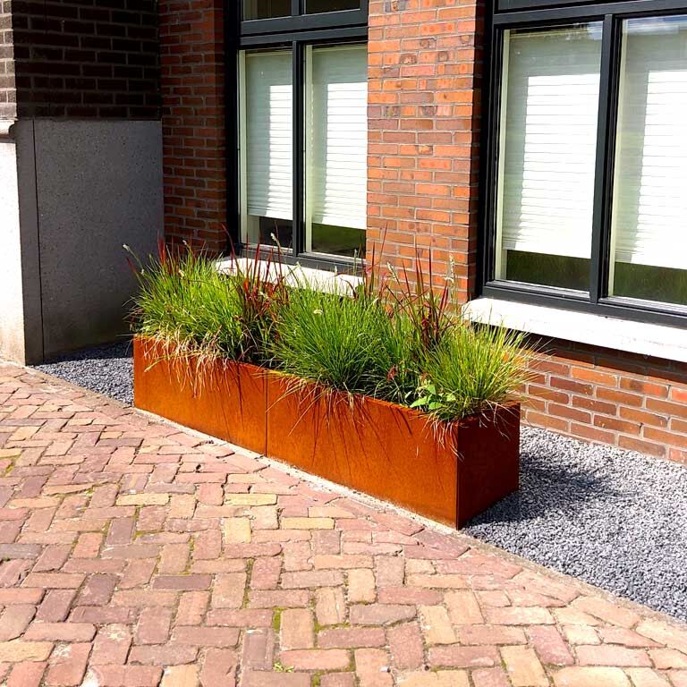 Jardinieră din oțel corten Texas xxl 200 x 40 cm