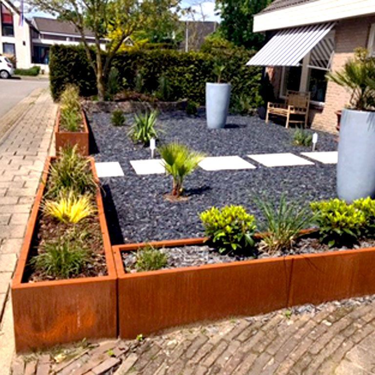 Jardinieră din oțel corten Texas xxl 200 x 40 cm
