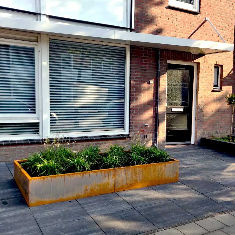 Jardinieră din oțel corten Texas xxl 240 x 40 cm