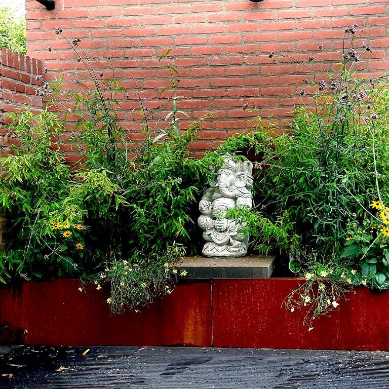 Jardinieră din oțel corten Texas xxl 240 x 60 cm