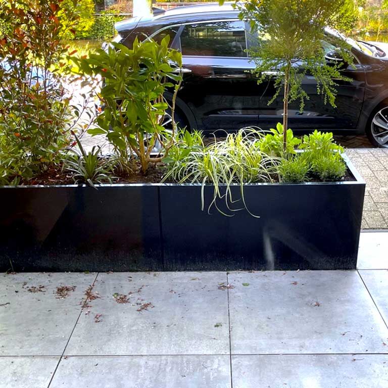 Jardinieră din oțel acoperit cu pulbere Texas xxl 240 x 50 cm