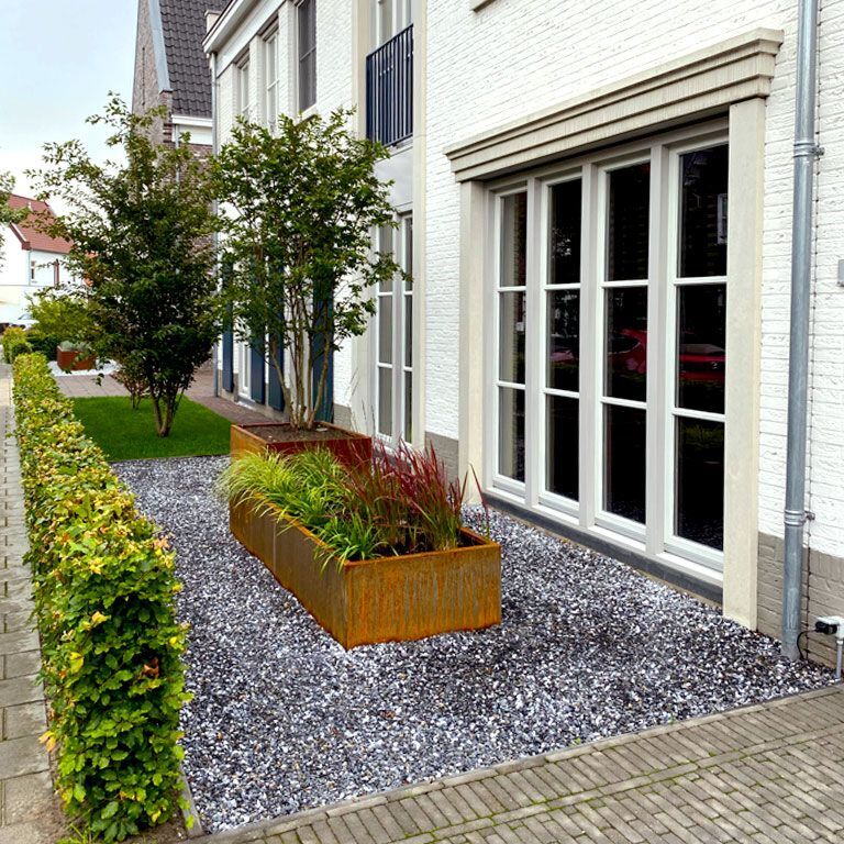 Jardinieră din oțel corten Texas xxl 240 x 60 cm