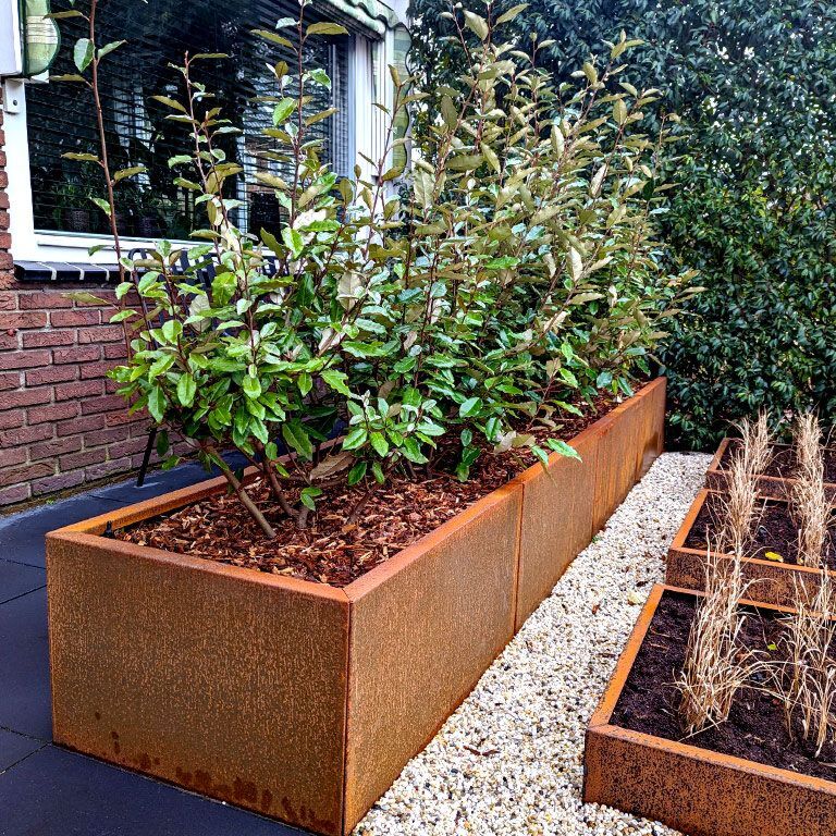Jardinieră din oțel corten Texas xxl 320 x 40 cm