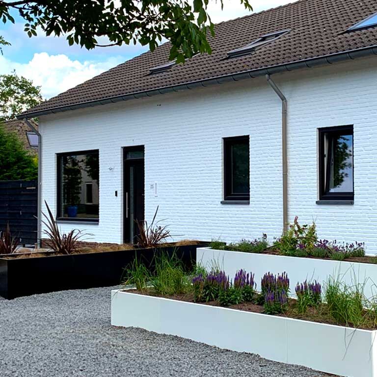 Jardinieră din oțel acoperit cu pulbere Texas xxl 500 x 50 cm