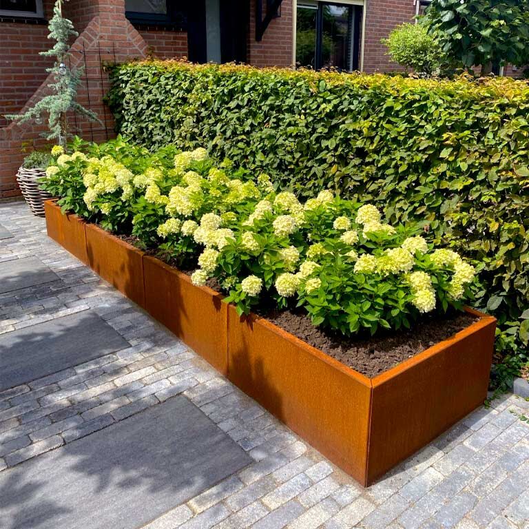 Jardinieră din oțel corten Texas xxl 320 x 80 cm